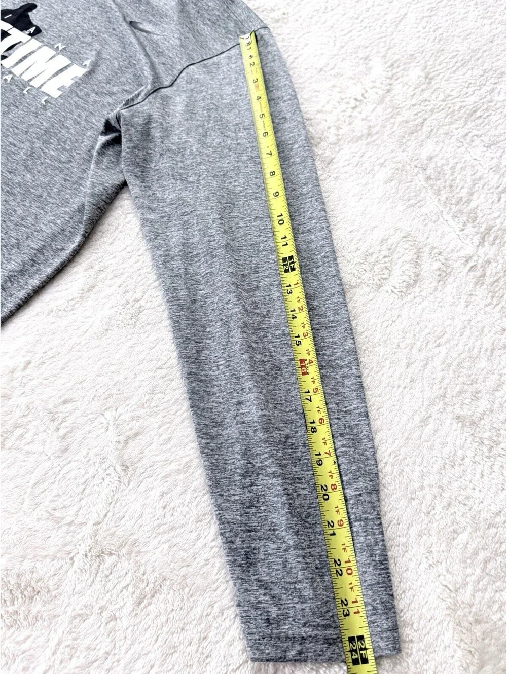 Nike Dri-FIT Men’s L Gray Long Sleeve Indiana Primetime Basketball Shirt